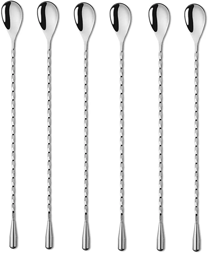 스테인리스 스틸 바 스위즐 스푼