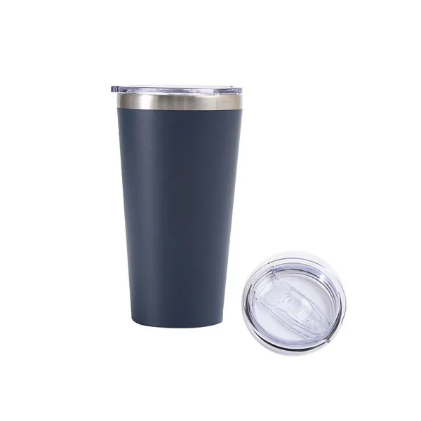 뚜껑을 가진 강철 머그잔